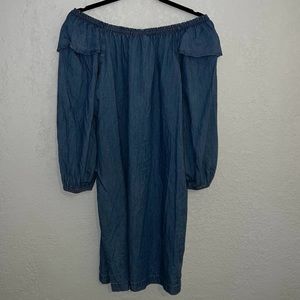 Denim Tommy Hilfiger off shoulder dress size Large